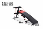 PANCA ADDOMINALI AB SIT up BENCH REGOLABILE PALESTRA ELASTICI MULTIPOSIZIONE