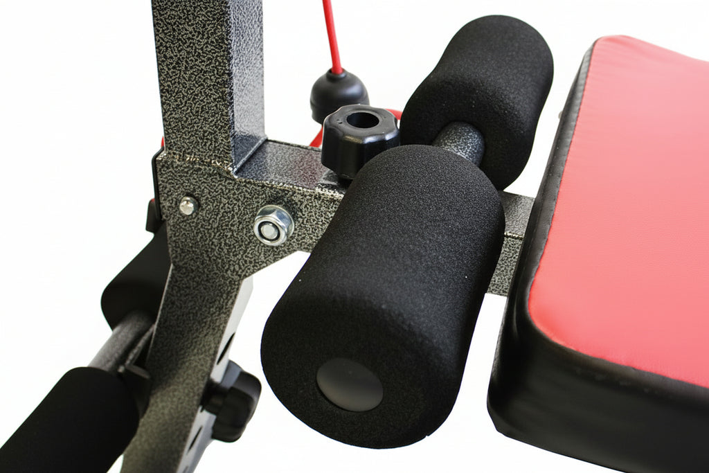 PANCA ADDOMINALI AB SIT up BENCH REGOLABILE PALESTRA ELASTICI MULTIPOSIZIONE