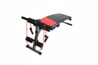 PANCA ADDOMINALI AB SIT up BENCH REGOLABILE PALESTRA ELASTICI MULTIPOSIZIONE