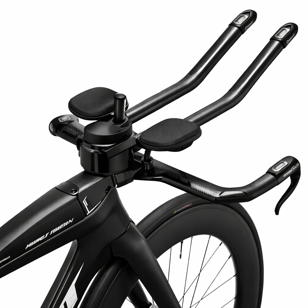 BXT TT-119 Carbon Fiber Triathlon Bike 2x12 Speed with Hydraulic Disc Brakes Di2 and Internal Cabling, 88mm Carbon Wheels - THERMOLUX  