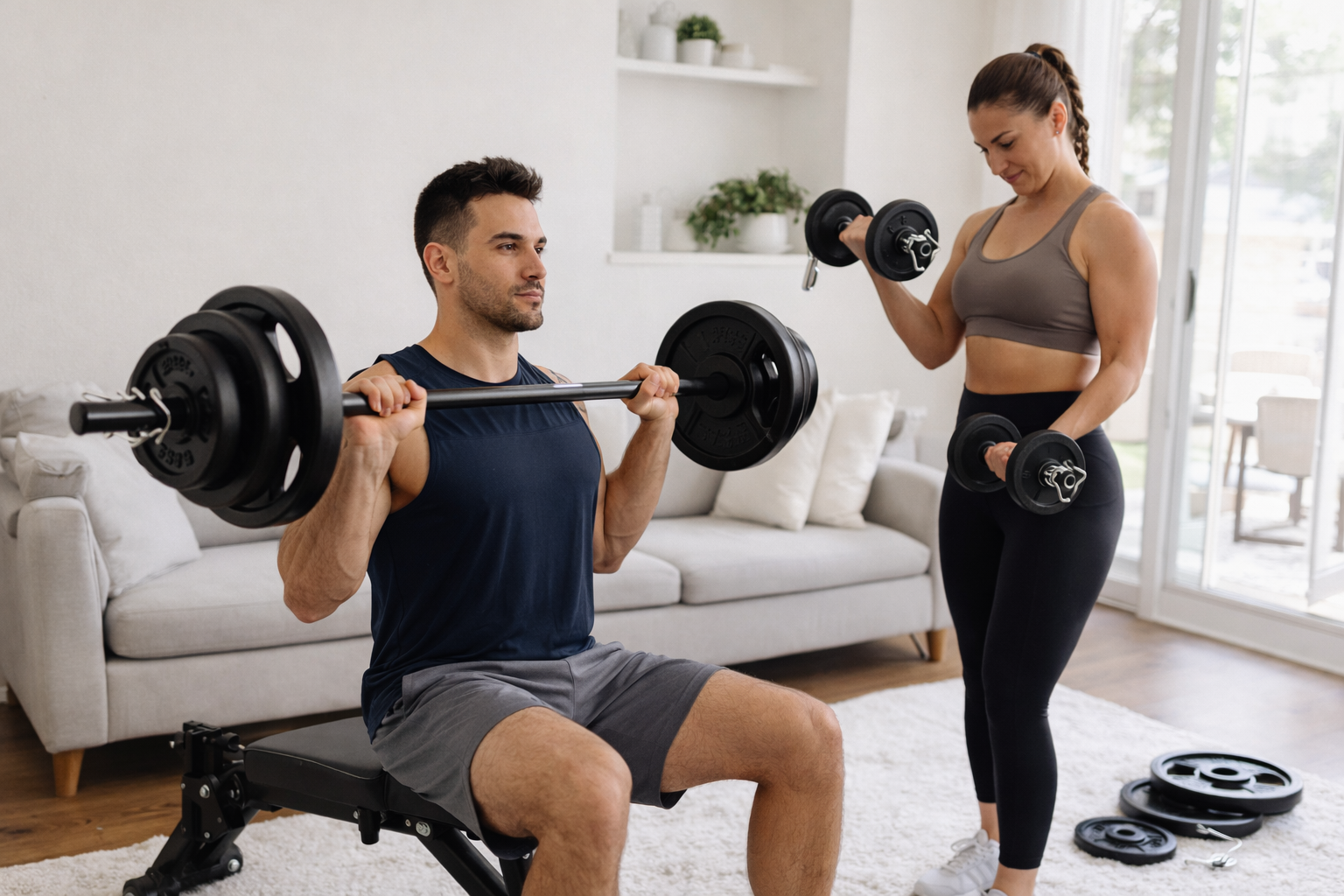 VÆLION Dischi in Ghisa Olimpici 35 lb Set Certificati CE/USA/ASTM - Cast Iron Weight Plates 2" Professional | Made in Italy - THERMOLUX  