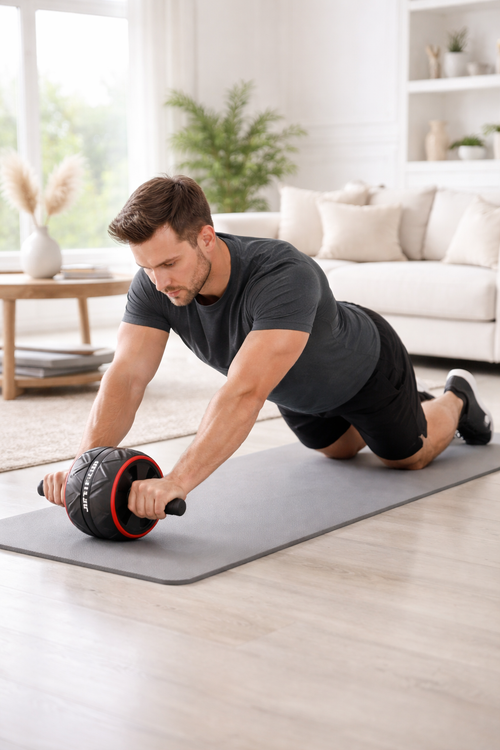 VÆLION Big Roller ABS Workout Wheel Professionale Certificato CE/USA - Ruota Addominale per Core e Forza | Made in Italy - THERMOLUX  