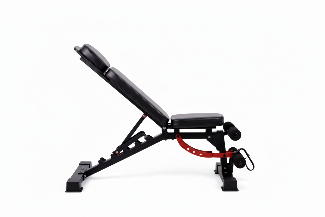 VÆLION Panca Pesi Professionale Regolabile con Estensione Gambe Certificata CE/USA - Multifunzione per Allenamento Completo | Made in Italy - THERMOLUX  