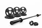 VÆLION® Set Bilanciere Olimpico con Dischi 25-125kg - Barra 120cm/180cm Attrezzatura Sollevamento Pesi - THERMOLUX  
