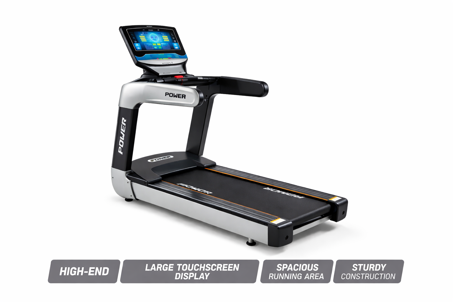 VÆLION® Tapis Roulant Commerciale Elettrico Luxury - Display LCD e Monitoraggio Cardio - THERMOLUX  