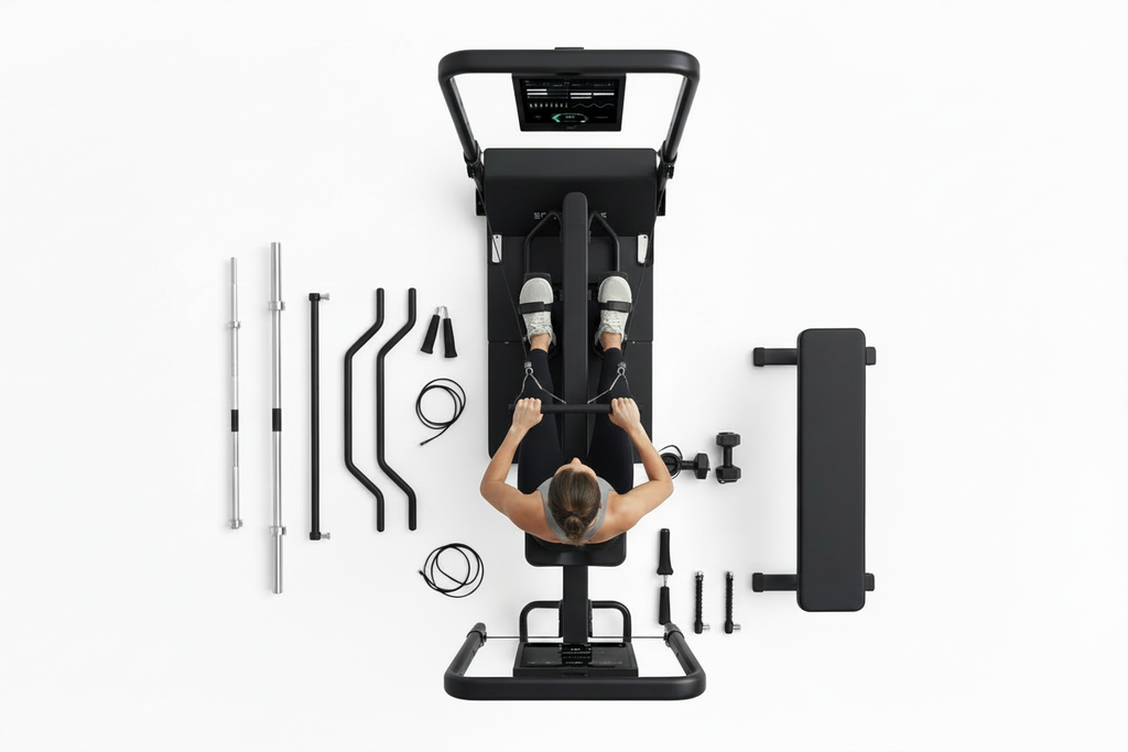 VÆLION Gym Master - Palestra Intelligente Multifunzionale Pieghevole Certificata CE/ISO - Sistema All-in-One con IA e Schermo HD 21.5" | Made in Italy - THERMOLUX  