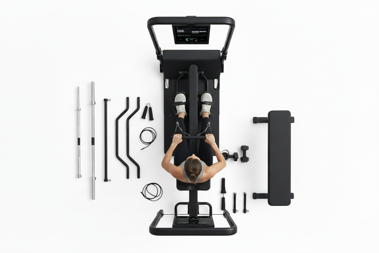 VÆLION Gym Master - Palestra Intelligente Multifunzionale Pieghevole Certificata CE/ISO - Sistema All-in-One con IA e Schermo HD 21.5" | Made in Italy - THERMOLUX  
