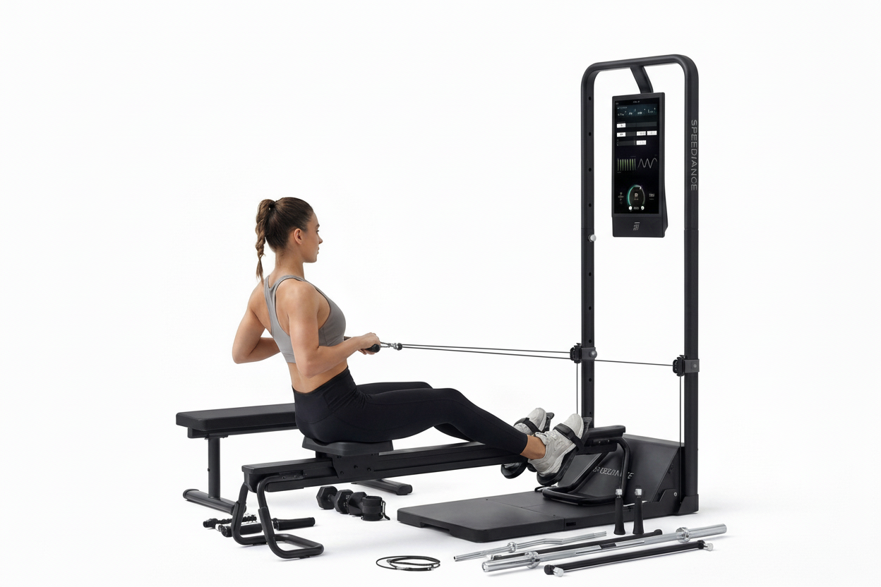 VÆLION Gym Master - Palestra Intelligente Multifunzionale Pieghevole Certificata CE/ISO - Sistema All-in-One con IA e Schermo HD 21.5" | Made in Italy - THERMOLUX  
