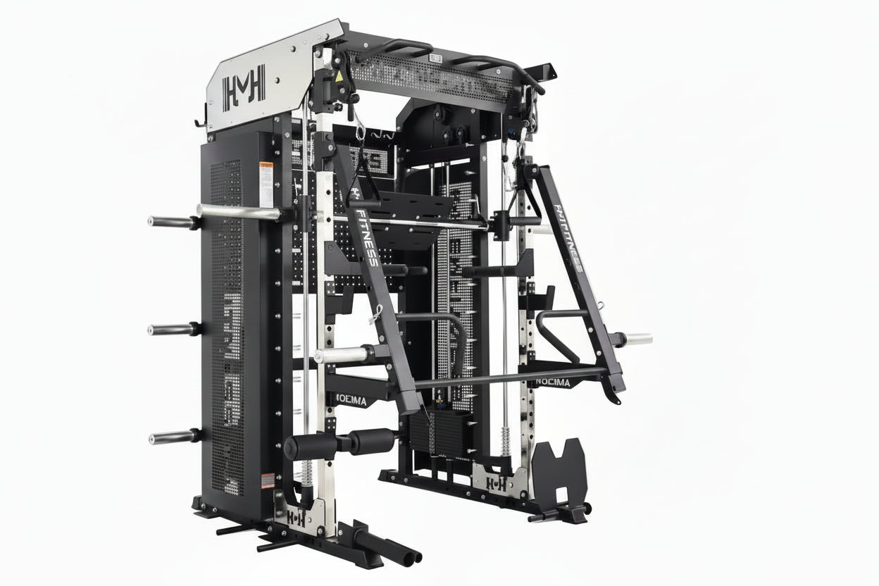 VÆLION® Smith Machine Multifunzionale Integrato - Rack Squat con Funzione Schiena - THERMOLUX  
