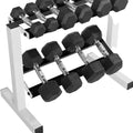 VÆLION® Set Manubri Esagonali 68kg con Rack 2 Livelli - 5 Coppie Professionali - THERMOLUX  