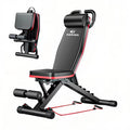 14-In-1 Multi-Functional Fitness Bench,Foldable Weight Bench with Triangular Stable Structure, Adjustable Sit-Up Bench