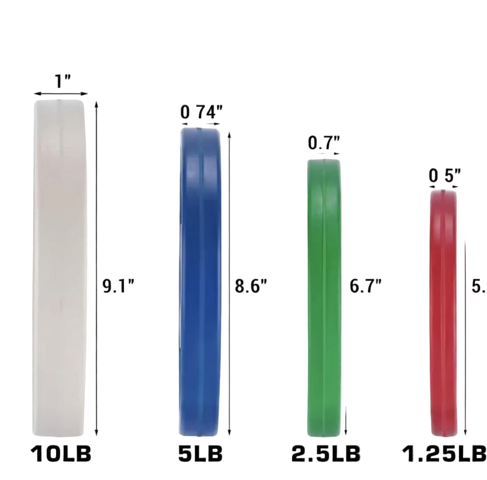 VÆLION Dischi Olimpici Professionali Certificati CE/USA - Set Completo Colorati per Bilanciere Olimpico | Made in Italy - THERMOLUX  