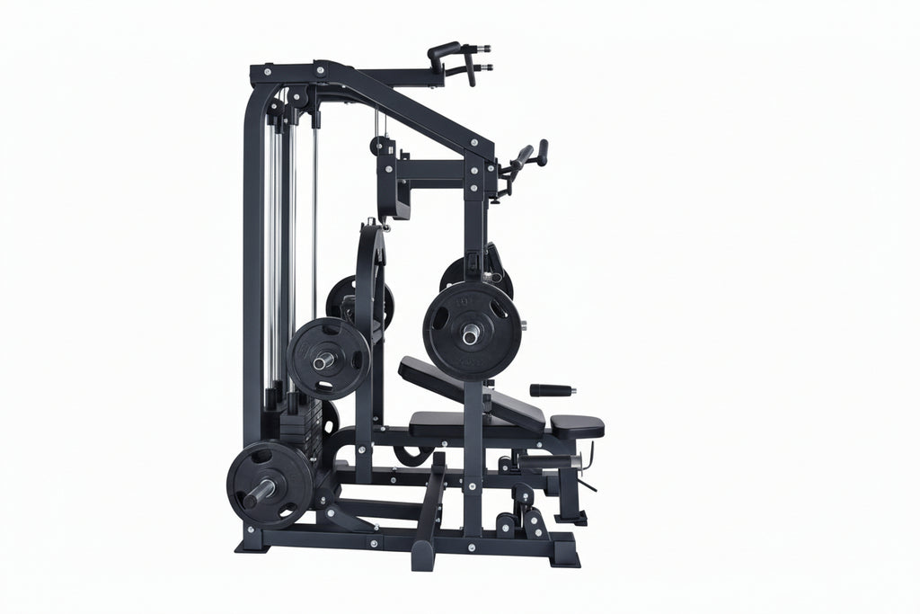 VÆLION Smith Machine Professionale Multifunzione 900 KG Certificata CE/ISO - Stazione Completa Power Rack + Carrucole | Made in Italy - THERMOLUX  