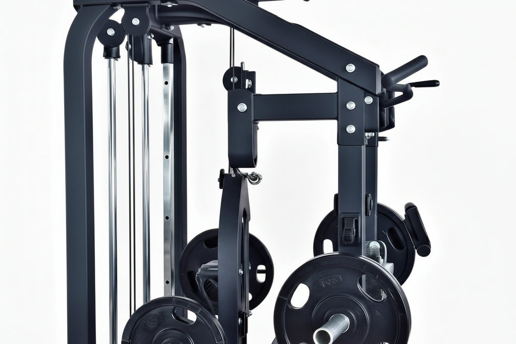 VÆLION Smith Machine Professionale Multifunzione 900 KG Certificata CE/ISO - Stazione Completa Power Rack + Carrucole | Made in Italy - THERMOLUX  