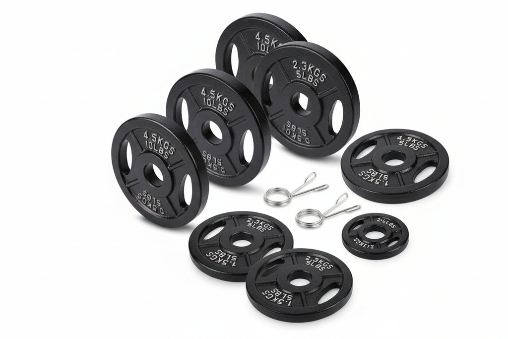 VÆLION Dischi in Ghisa Olimpici 35 lb Set Certificati CE/USA/ASTM - Cast Iron Weight Plates 2" Professional | Made in Italy - THERMOLUX  
