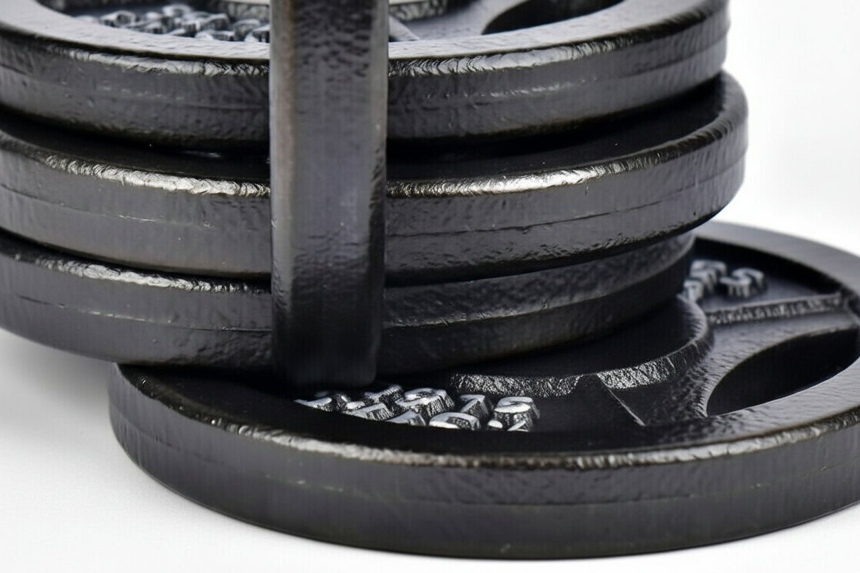 VÆLION Dischi in Ghisa Olimpici 35 lb Set Certificati CE/USA/ASTM - Cast Iron Weight Plates 2" Professional | Made in Italy - THERMOLUX  