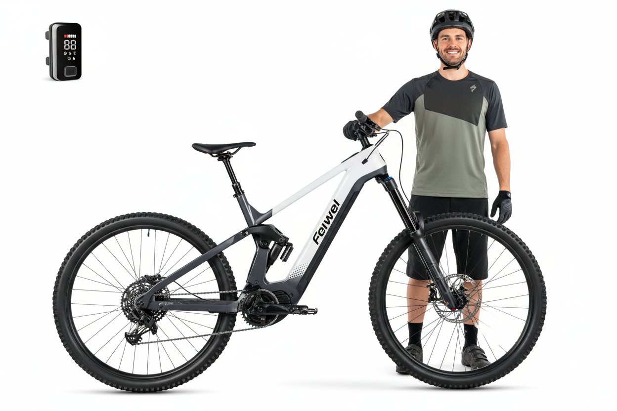 VÆLION Enduro - Premium Carbon Fiber Electric Mountain Bike - THERMOLUX  